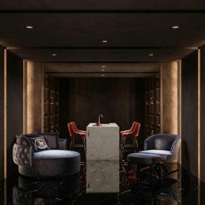 现代品酒室酒窖